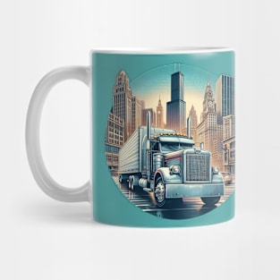 18 Wheeler Semi Truck Driver Mug